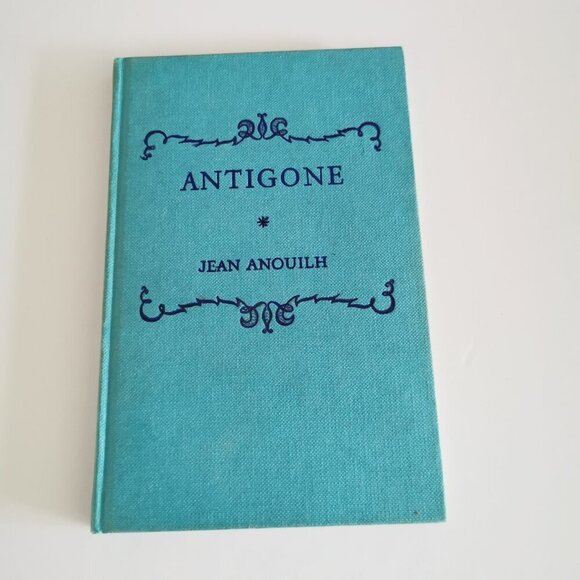 1960s Antigone Book Blue by Jean Anouilh FRENCH Play Inspired Sophocles Tragedy - Picture 3 of 11
